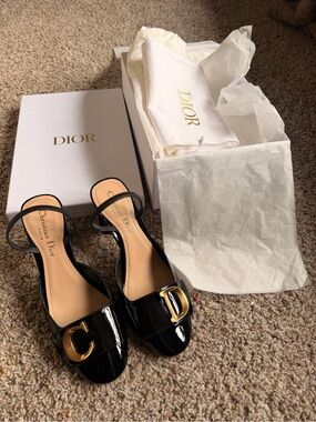 C’est Dior slingback round toe shoes ,Christian Dior